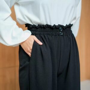 Kavita Pants Kulot Celana Crinkle Karet Kancing Dua
